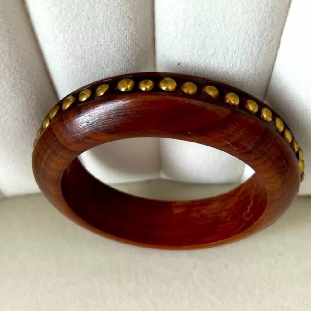 Devon Leigh Boho Wood Bracelet Bangle